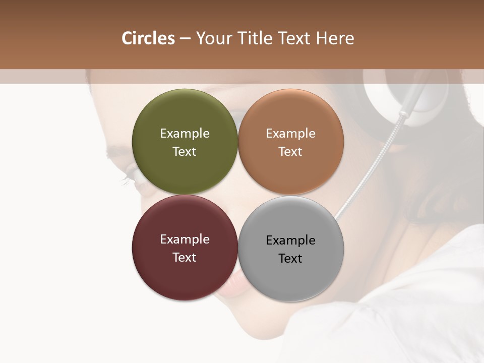 Headphones Business Cutout PowerPoint Template