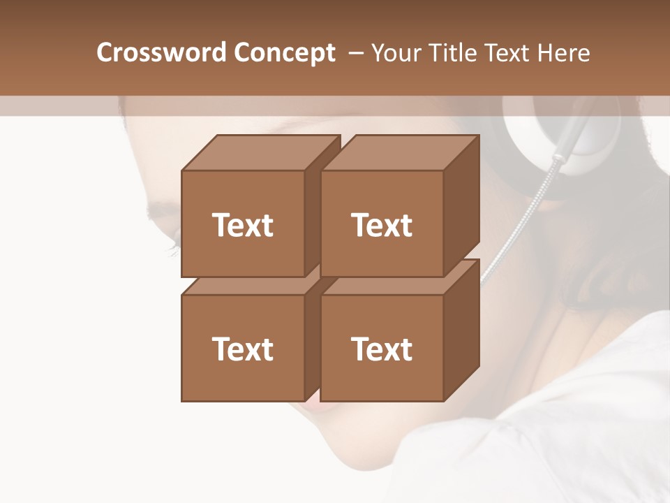 Headphones Business Cutout PowerPoint Template