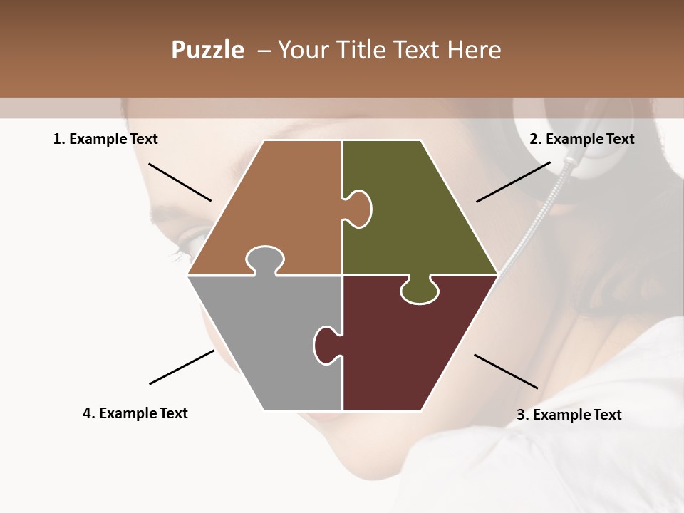 Headphones Business Cutout PowerPoint Template