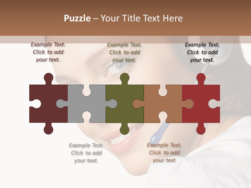 Headphones Business Cutout PowerPoint Template