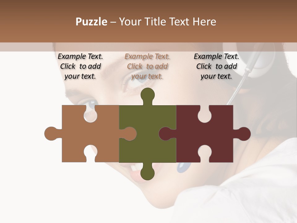 Headphones Business Cutout PowerPoint Template