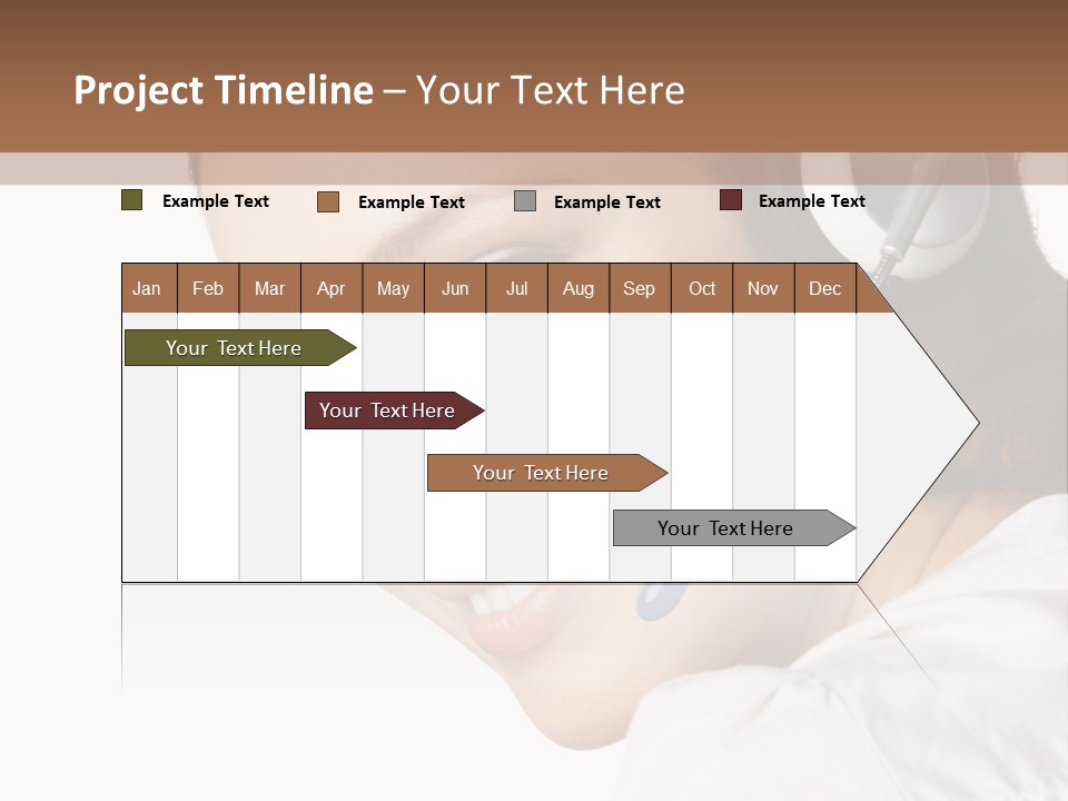 Headphones Business Cutout PowerPoint Template