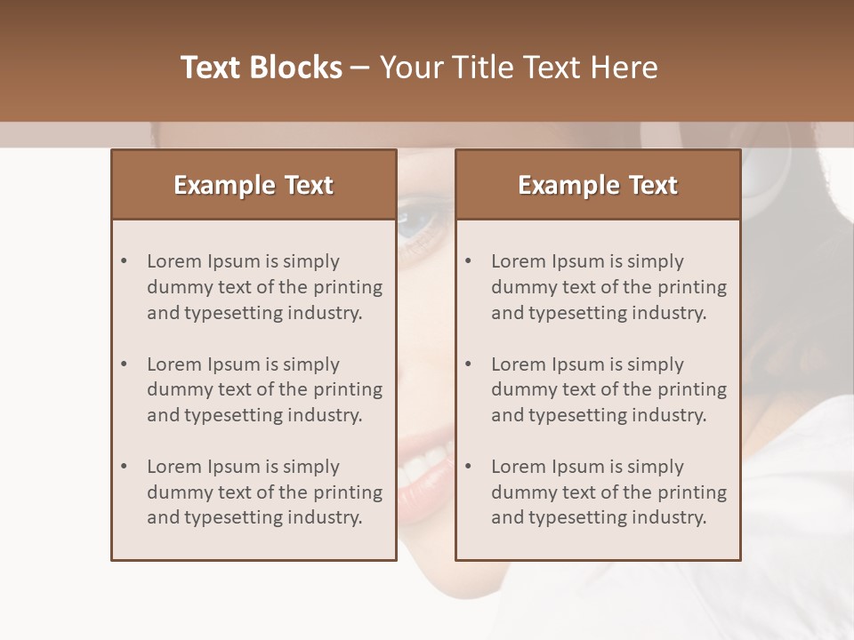 Headphones Business Cutout PowerPoint Template