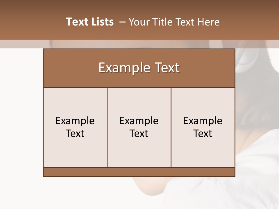 Headphones Business Cutout PowerPoint Template