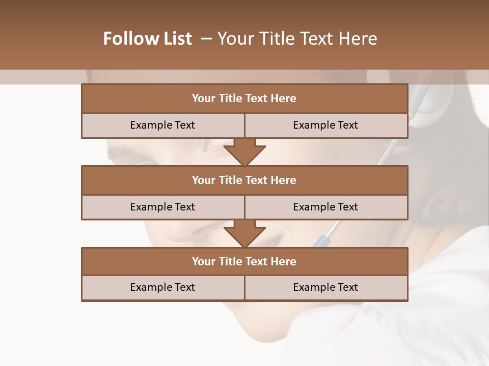 Headphones Business Cutout PowerPoint Template