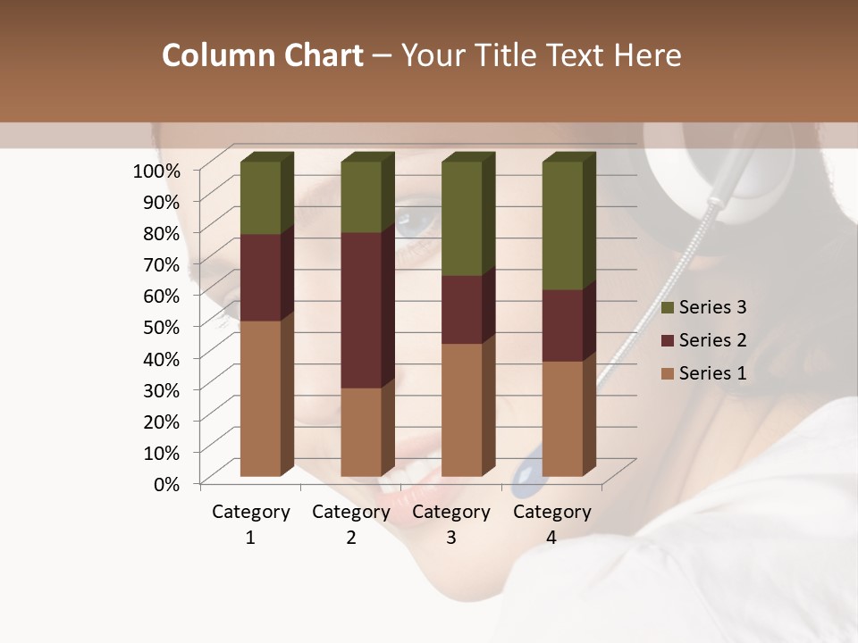 Headphones Business Cutout PowerPoint Template