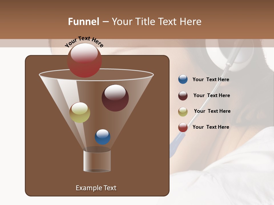 Headphones Business Cutout PowerPoint Template