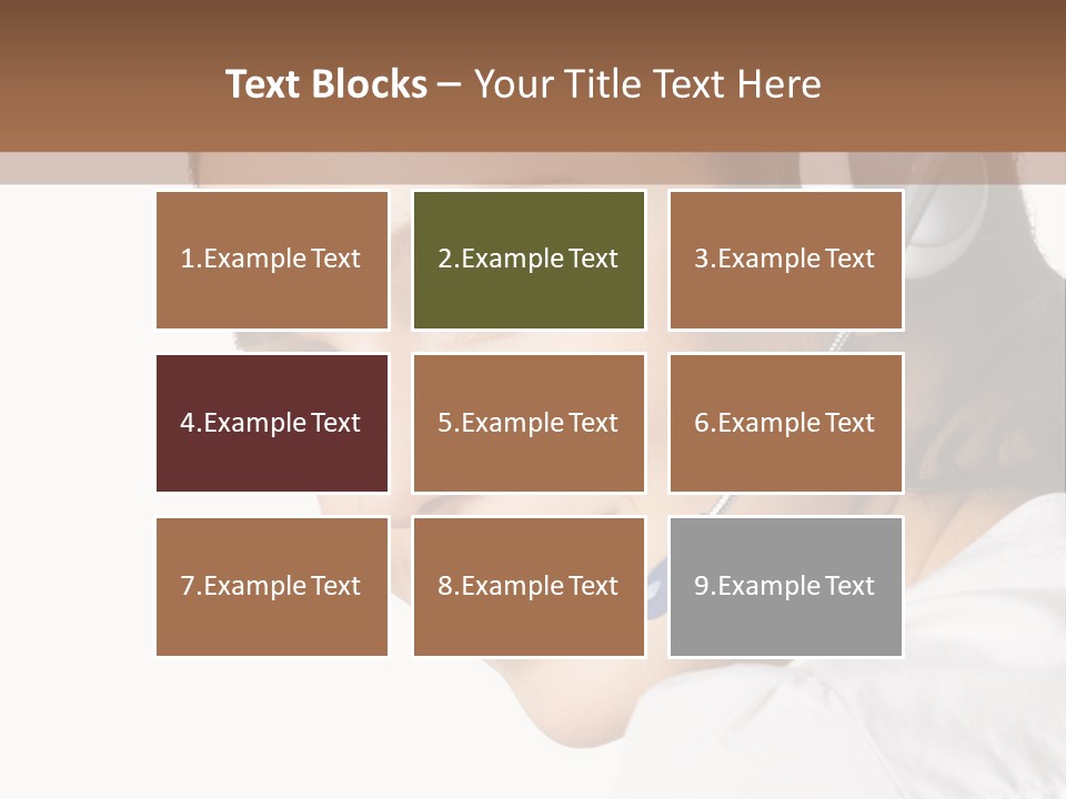 Headphones Business Cutout PowerPoint Template