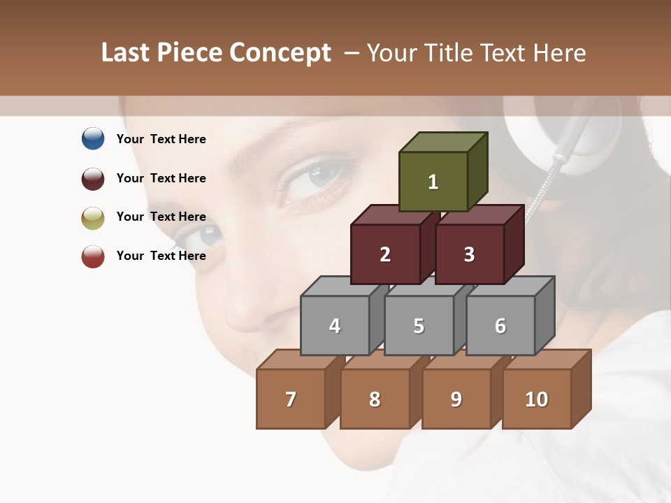 Headphones Business Cutout PowerPoint Template