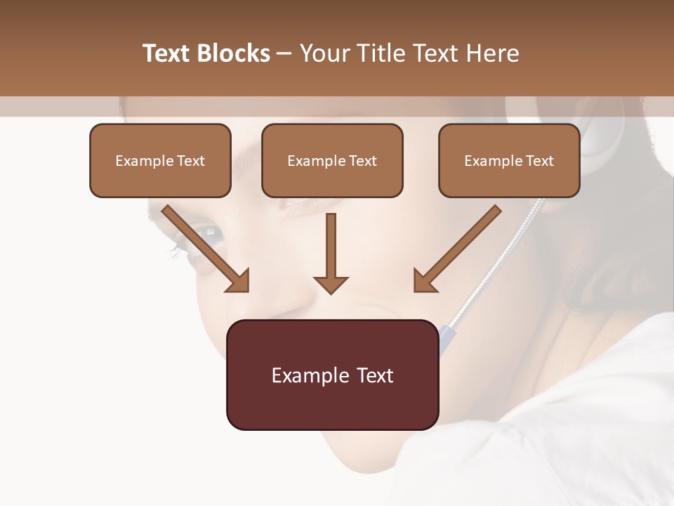 Headphones Business Cutout PowerPoint Template