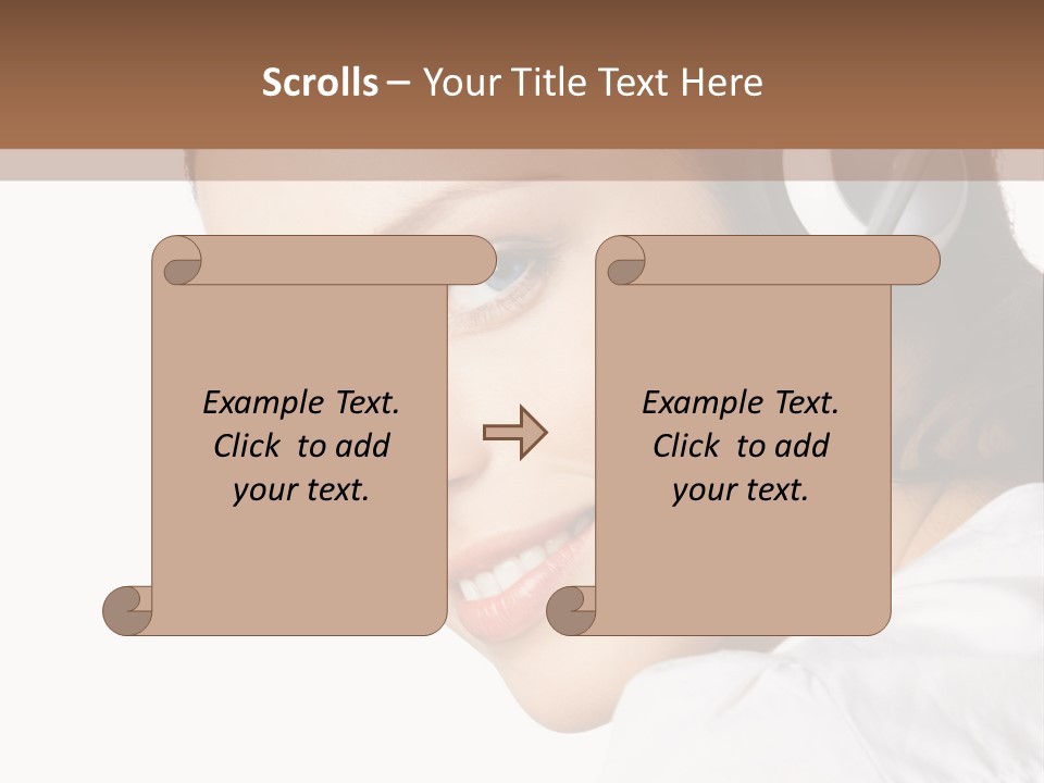 Headphones Business Cutout PowerPoint Template