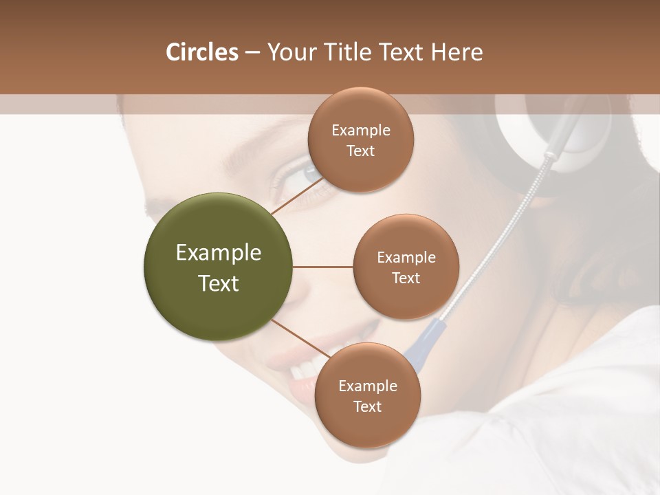 Headphones Business Cutout PowerPoint Template