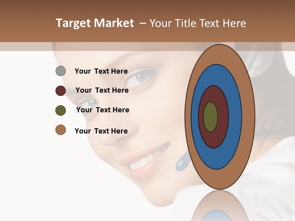 Headphones Business Cutout PowerPoint Template