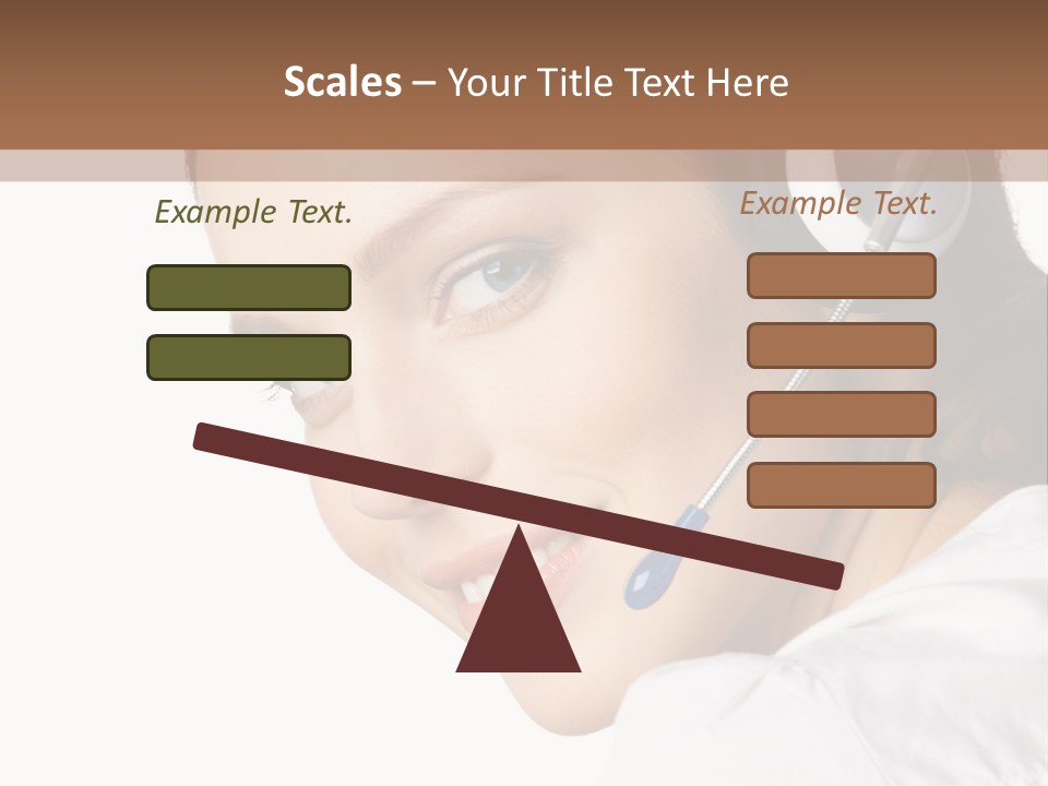 Headphones Business Cutout PowerPoint Template