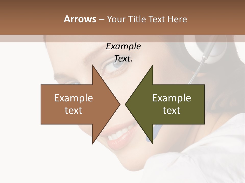 Headphones Business Cutout PowerPoint Template