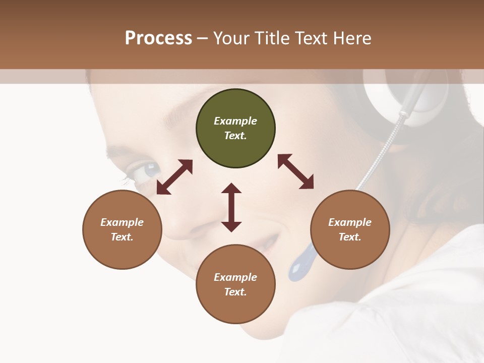 Headphones Business Cutout PowerPoint Template