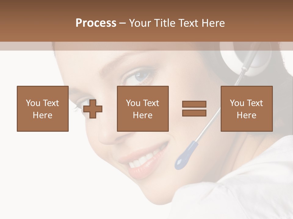 Headphones Business Cutout PowerPoint Template
