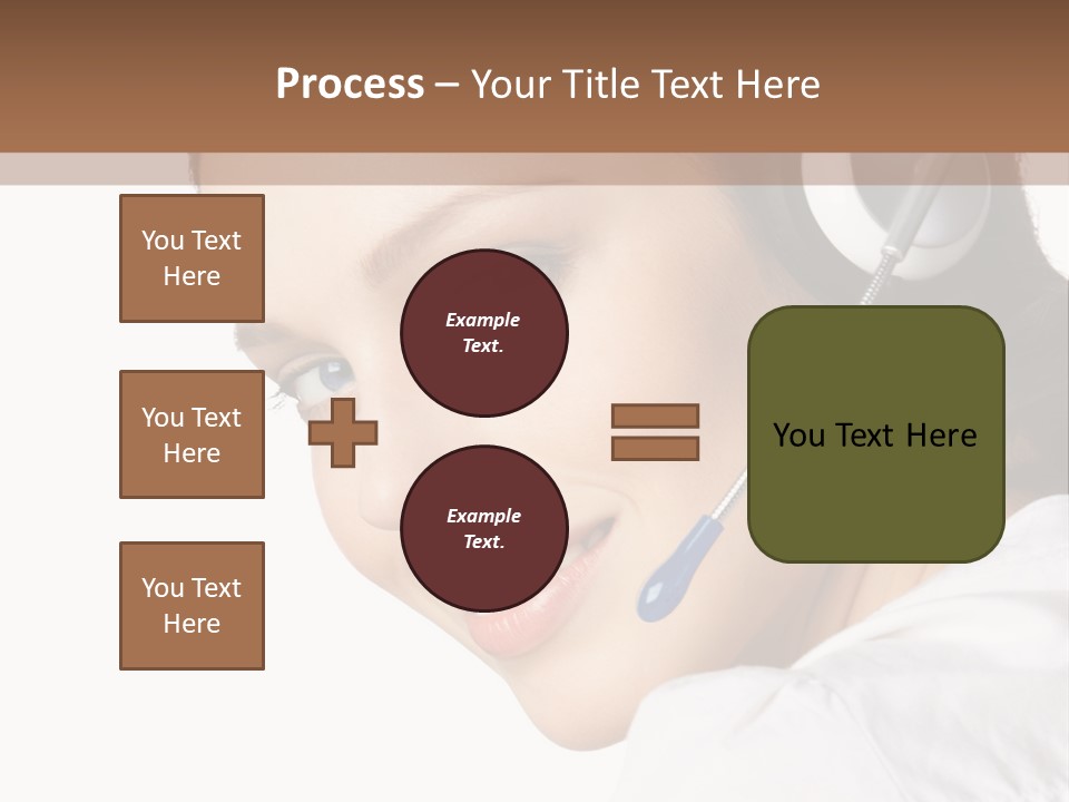 Headphones Business Cutout PowerPoint Template