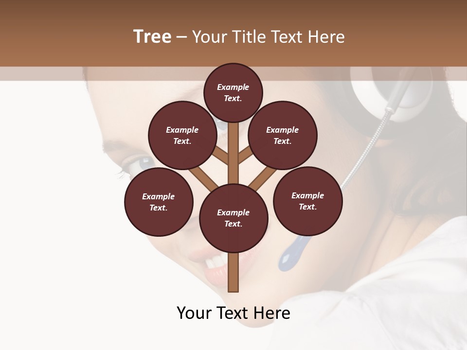 Headphones Business Cutout PowerPoint Template