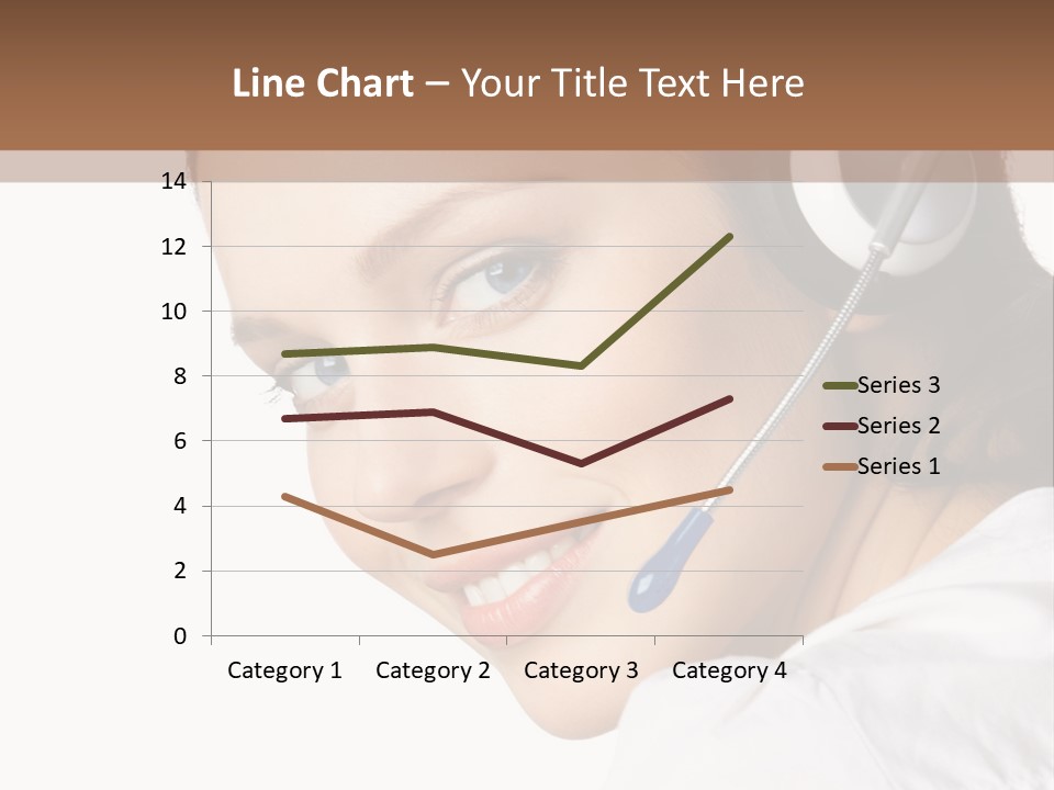 Headphones Business Cutout PowerPoint Template