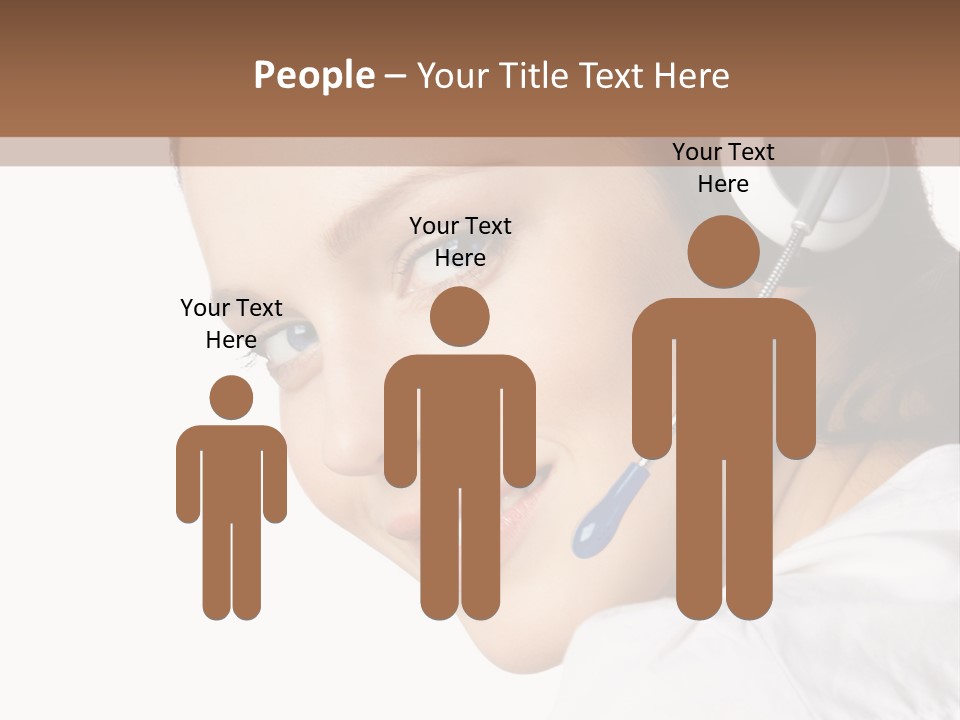 Headphones Business Cutout PowerPoint Template