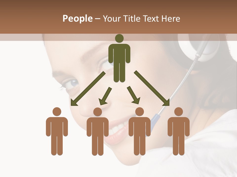 Headphones Business Cutout PowerPoint Template