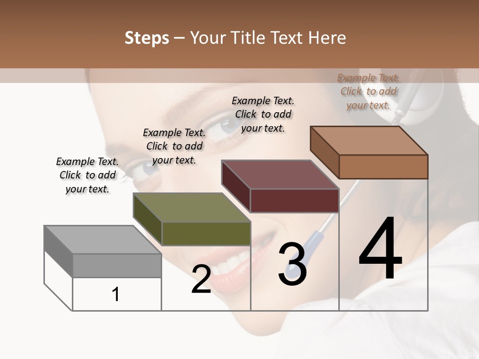 Headphones Business Cutout PowerPoint Template