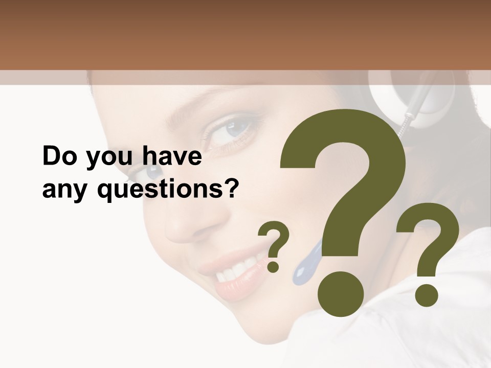 Headphones Business Cutout PowerPoint Template