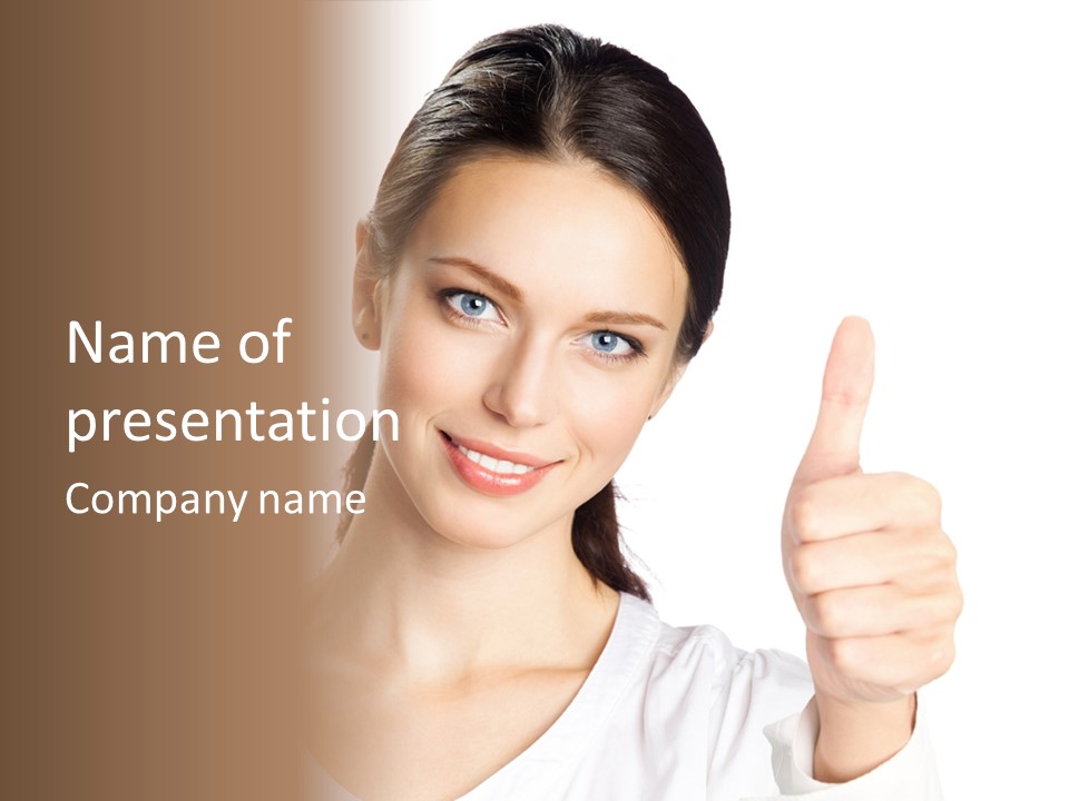 White Background Showing People PowerPoint Template