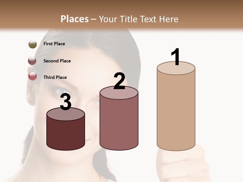 White Background Showing People PowerPoint Template