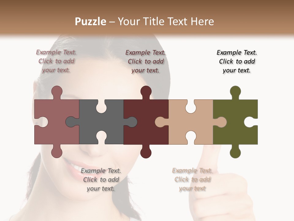 White Background Showing People PowerPoint Template