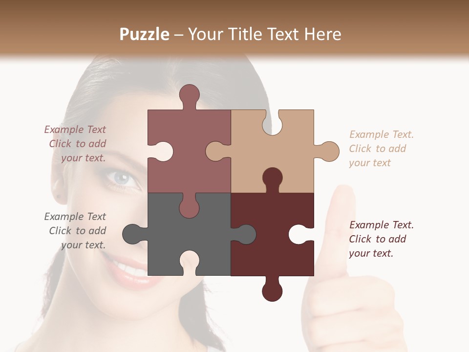 White Background Showing People PowerPoint Template