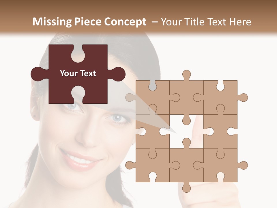 White Background Showing People PowerPoint Template