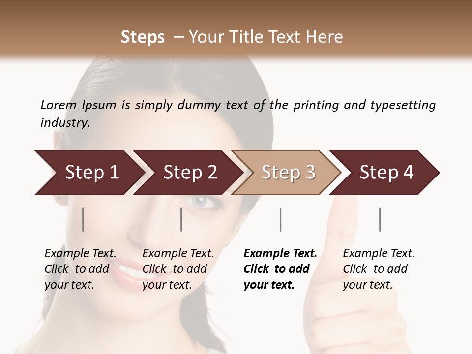 White Background Showing People PowerPoint Template