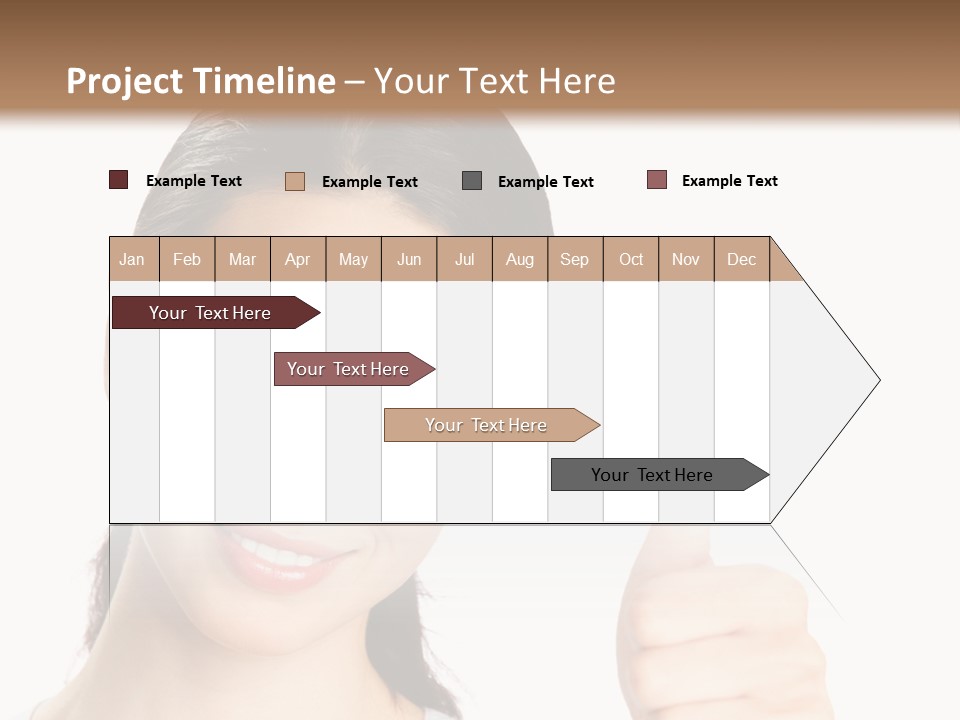 White Background Showing People PowerPoint Template