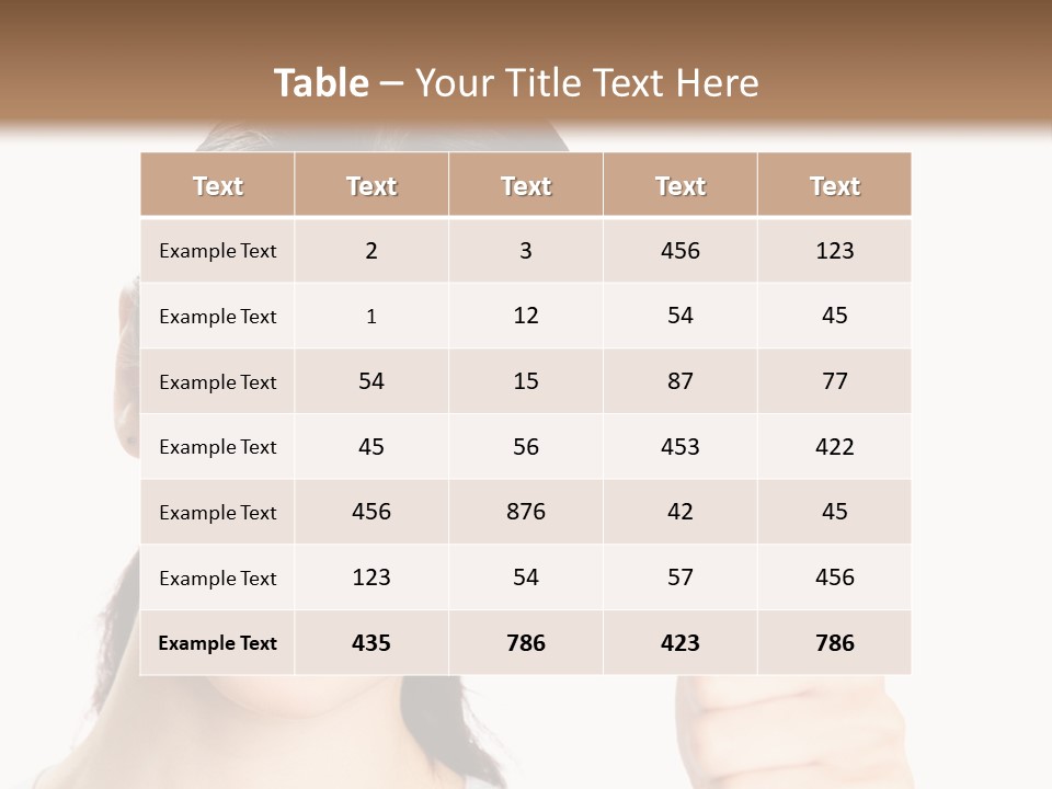 White Background Showing People PowerPoint Template