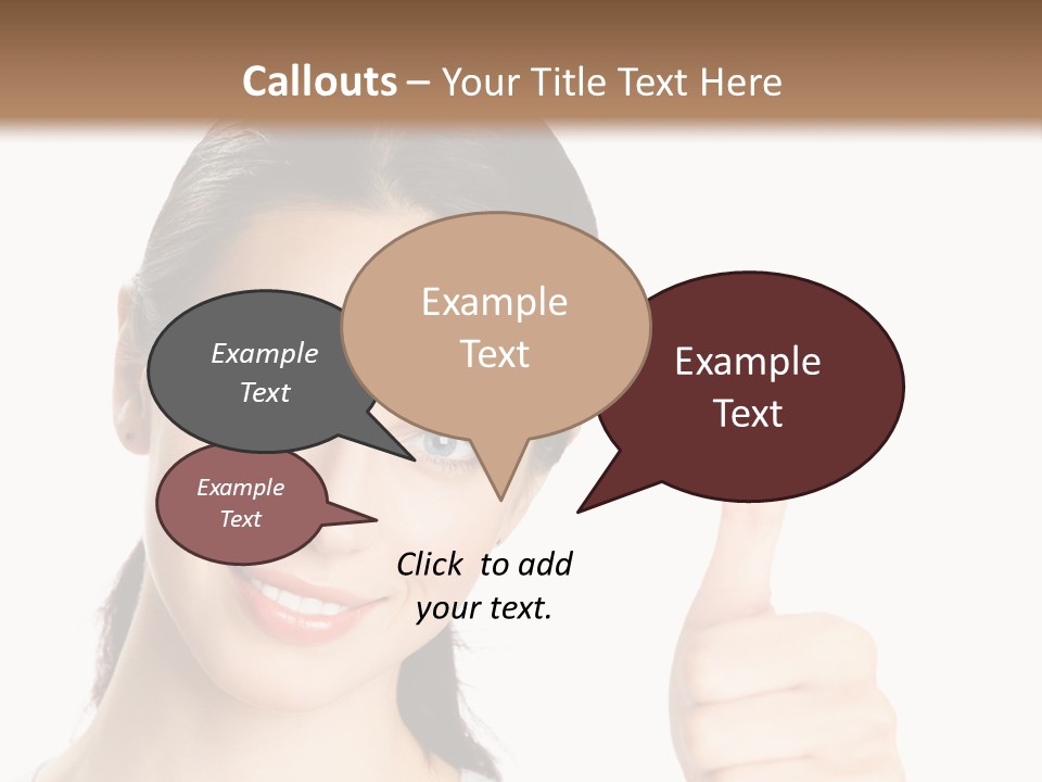 White Background Showing People PowerPoint Template