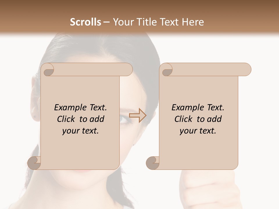 White Background Showing People PowerPoint Template