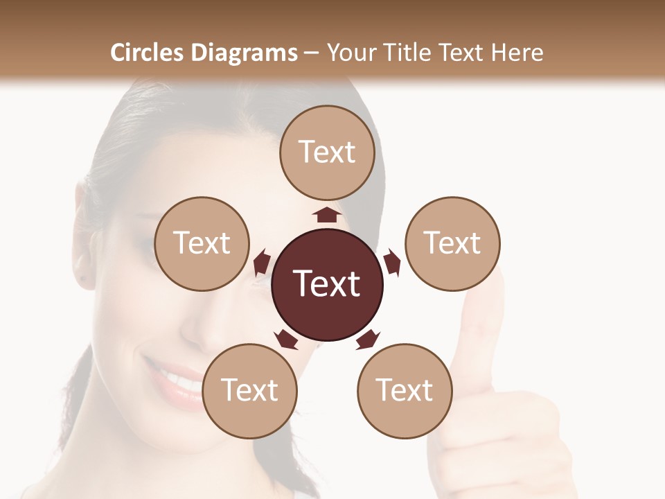 White Background Showing People PowerPoint Template