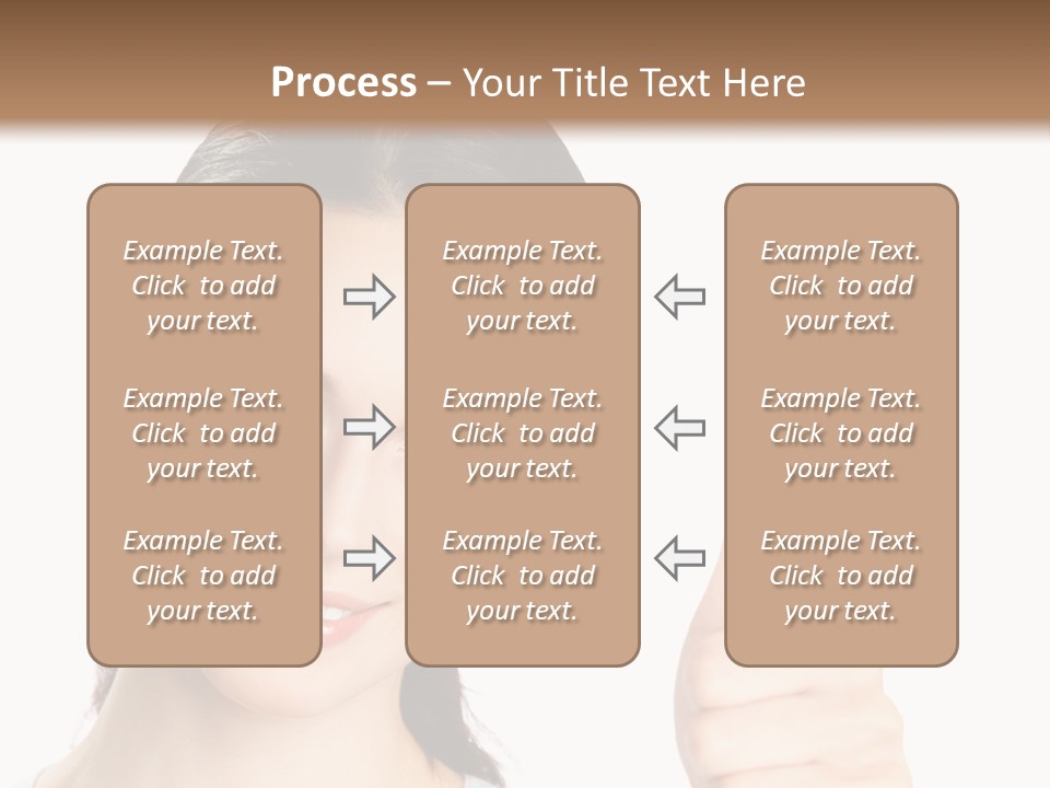 White Background Showing People PowerPoint Template