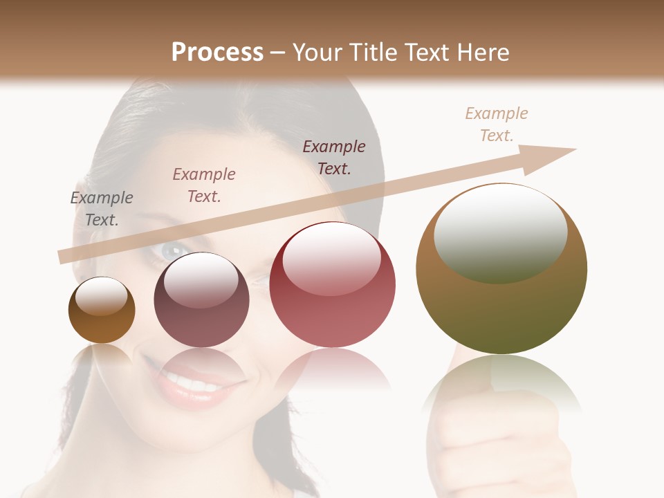 White Background Showing People PowerPoint Template