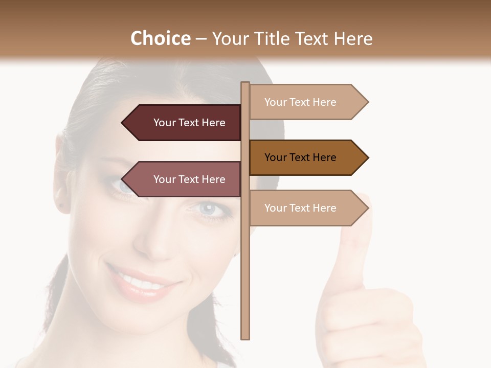 White Background Showing People PowerPoint Template