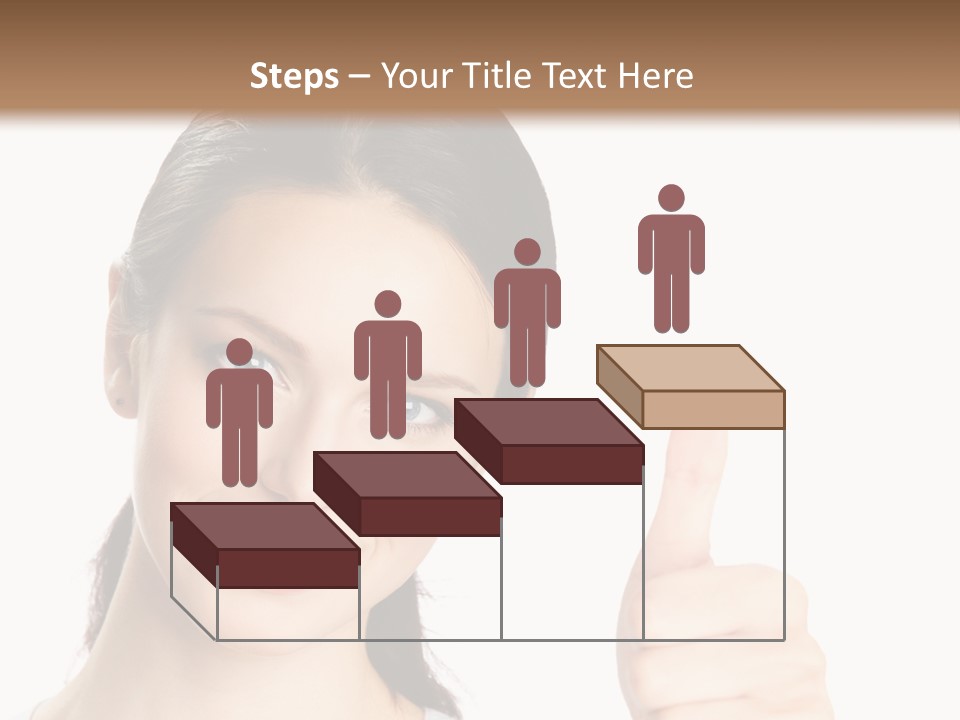 White Background Showing People PowerPoint Template