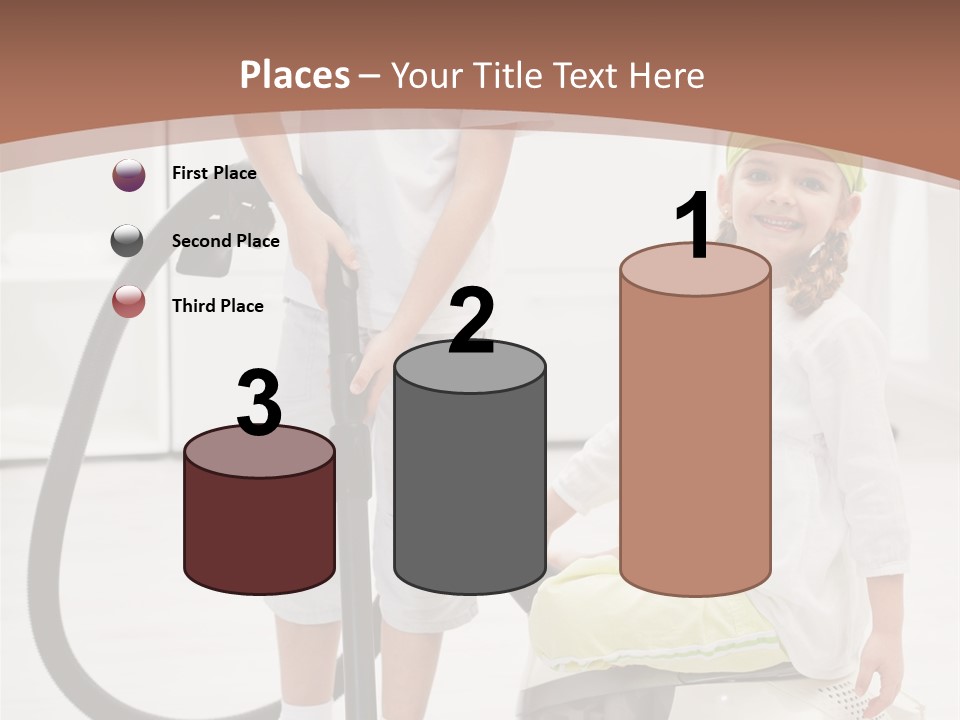 Cleaner Looking Siblings PowerPoint Template