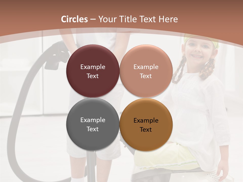 Cleaner Looking Siblings PowerPoint Template