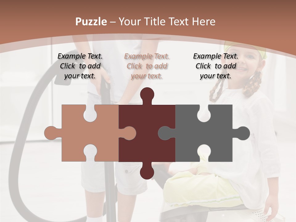 Cleaner Looking Siblings PowerPoint Template