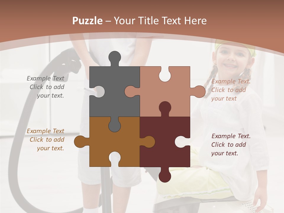 Cleaner Looking Siblings PowerPoint Template