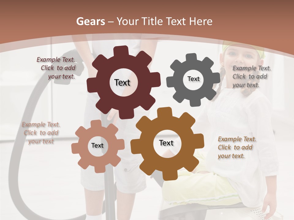 Cleaner Looking Siblings PowerPoint Template