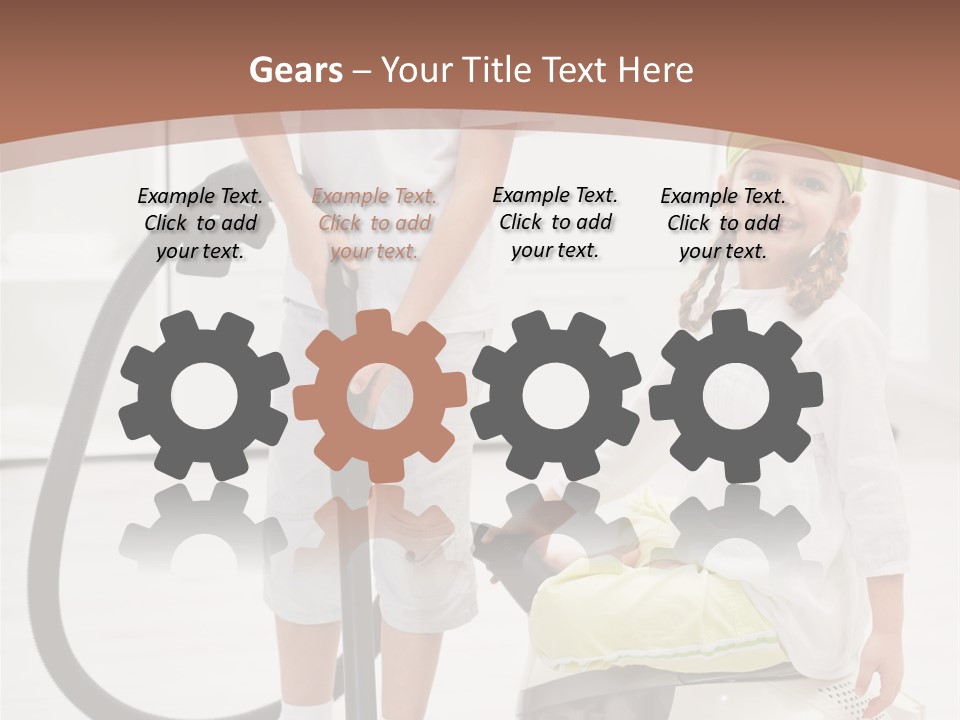 Cleaner Looking Siblings PowerPoint Template