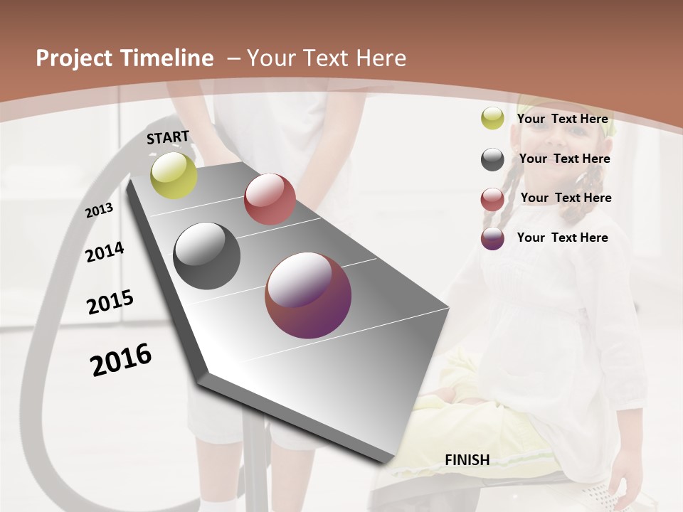Cleaner Looking Siblings PowerPoint Template